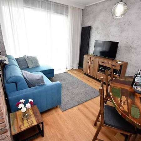 Apartament Blue Bastion Walowa 23C Z Klimatyzacja I Miejscem Parkingowym W Podziemnym Parkingu Danzica Esterno foto
