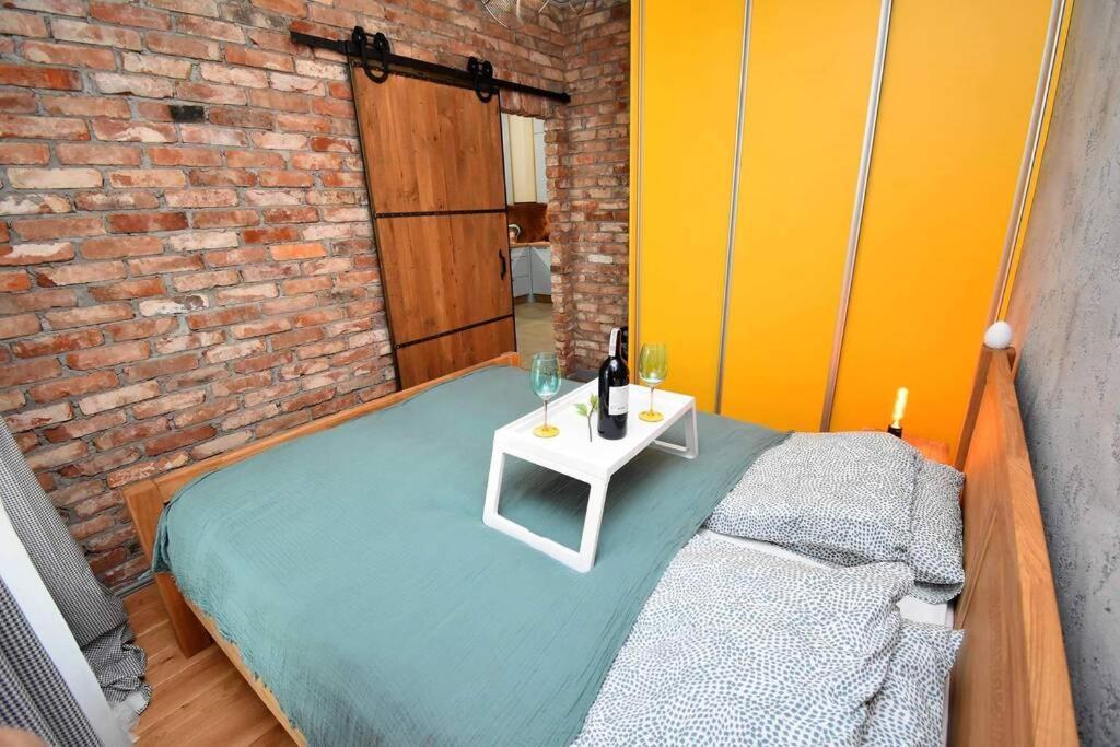 Apartament Blue Bastion Walowa 23C Z Klimatyzacja I Miejscem Parkingowym W Podziemnym Parkingu Danzica Esterno foto